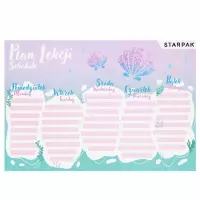 2. Starpak Plan Lekcji z Tabliczką Mnożenia A5 Shell  560059