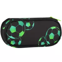 2. Starpak Piórnik Szkolny Tuba Usztywniana Football Green 553120