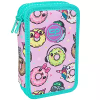 1. CoolPack Jumper 2 Piórnik Dwukomorowy Z Wyposażeniem Happy Donuts F066665