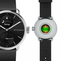 3. Withings Scanwatch 2 - zegarek z funkcją EKG, pomiarem pulsu i SPO2 oraz mierzeniem aktywności fizycznej i snu (38mm, black)