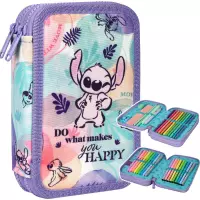 1. CoolPack Jumper 2 Piórnik Dwukomorowy Z Wyposażeniem Stitch Pastel F066885