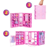 9. Mattel Barbie Garderoba Szafa Marzeń HXD59 