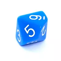 3. Komplet kości REBEL RPG - Matowe - Niebieskie