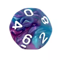 4. Komplet kości REBEL RPG - Dwukolorowe - Niebiesko-fioletowe