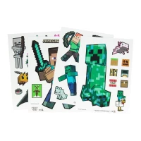 1. Zestaw Naklejek Minecraft (okienne)