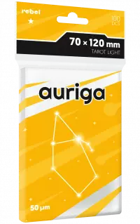 1. Rebel Koszulki na karty Light Auriga "Tarot Light" 70x120 mm - 100 sztuk