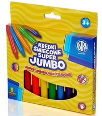 2. Astra Kredki Świecowe Jumbo 8 Kolorów 316118002