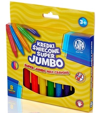 1. Astra Kredki Świecowe Jumbo 8 Kolorów 316118002