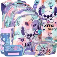 1. CoolPack Jerry Zestaw Szkolny Stitch 5el Plecak Pastel F029885 + Piórnik Saszetka F060885 + Worek F054885