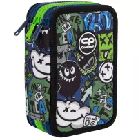 1. CoolPack Jumper 3 Piórnik Trzykomorowy Z Wyposażeniem Monster Team F067824