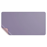 1. Satechi Dual Eco Leather Desk - Dwustronna Podkładka na Biurko z Eko Skóry Pink/Purple)
