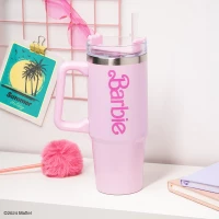 5. Kubek Podróżny XL Barbie ze Słomką - 1200 ml