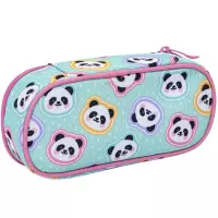 2. AstraBag Piórnik AC6 Saszetka Usztywniona Minty Panda 503025011