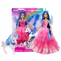 5. Mattel Lalka Barbie Sappsire Szcypta Magii Skrzydlaty Jednorożec HRR16
