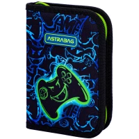 3. AstraBag Piórnik AC1 Pojedynczy Dwuklapkowy bez Wyposażenia Gaming 503024012
