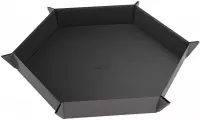 1. Gamegenic: Magnetic Dice Tray - Hexagonal - Sześciokątna Mata do Kości - Black/Gray