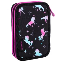 2. AstraBag Piórnik AC21 Dwukomorowy z Wyposażeniem Unicorn Squad 503024051
