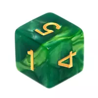 4. Komplet kości REBEL RPG - Dwukolorowe - Miętowo-zielone