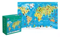2. Interdruk Puzzle 250 el. Kids 5 World Map 368966