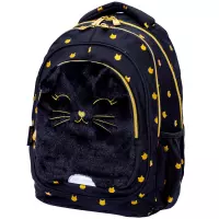 3. AstraBag Plecak Szkolny AB330 Fluffy Kitty Black 502025021