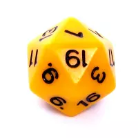 4. Komplet kości REBEL RPG - Matowe - Żółte