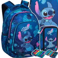 1.  CoolPack Zestaw Szkolny Stitch Blue 3el Plecak F025780 + Piórnik F066780 + Worek F054780