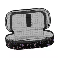 3. BeUniq Piórnik Tuba Usztywniona Purple Flowers BU25KF-013