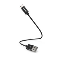 1. Kabel Ładujący/Data USB Type-C 0,2m Czarny