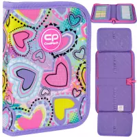 1. Coolpack Clipper Piórnik Dwuklapkowy Bez Wyposażenia Pastel Heart F076832