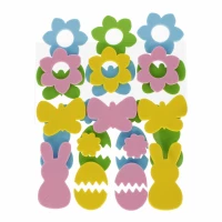 3. Craft With Fun Ozdoba Wielkanocna EVA Samoprzylepna + Pompony Wielkanoc 531815