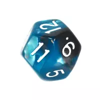 5. Komplet kości REBEL RPG - Dwukolorowe - Stalowo-błękitne