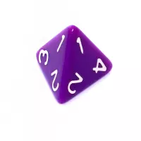4. Komplet kości REBEL RPG - Matowe - Fioletowe