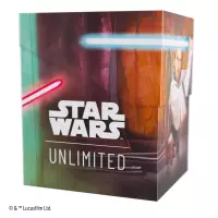 4. Gamegenic: Star Wars Unlimited - Soft Crate - Pudełko na Karty - Obi-Wan Kenobi / Darth Maul