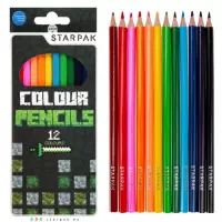 1. Starpak Kredki Ołówkowe 12 kolorów Pixel Game 484791