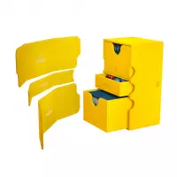 5. Gamegenic: Stronghold 200+ XL Convertible - Ekskluzywne Pudełko na Karty - Yellow