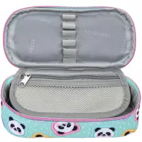 5. AstraBag Piórnik AC6 Saszetka Usztywniona Minty Panda 503025011