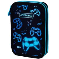 1. AstraBag Piórnik AC2 Dwukomorowy bez Wyposażenia Go Playing 503024061