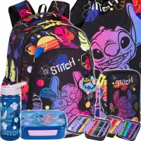 1. CoolPack Prime Stitch Black Zestaw 5el Plecak F025886 + Piórnik F066886 + Worek F054886