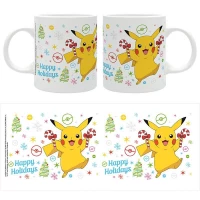 5. Kubek Pokemon - Pikachu - Wesłoych Świąt 