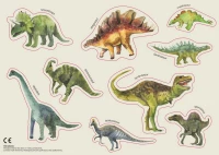 4. Interdruk Bazgrownik A4 z naklejkami Dinozaury 323385