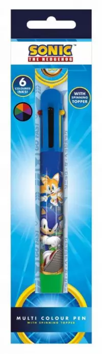 1. Długopis Wielokolorowy Sonic the Hedgehog - 6 kolorów