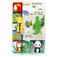 3. Starpak Gumka Do Mazania 3D Puzzle Safari 5szt 505318