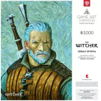 4. Good Loot Game Art Chronicles Puzzle: The Witcher Geralt & Vincent van Gogh (1000 elementów)