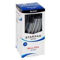 4. Starpak Długopis Zamykany Crystal Czarny 50 sztuk 144362