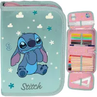 4. Paso Piórnik Dwuklapkowy z Wyposażeniem Stitch Pastel DS25FF-P001