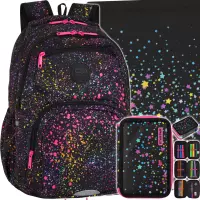 1. Zestaw 3el. CoolPack Pick Plecak Szkolny Galactica F099899 + Worek 552614 + Piórnik 553001