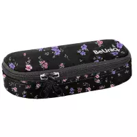 2. BeUniq Piórnik Tuba Usztywniona Purple Flowers BU25KF-013