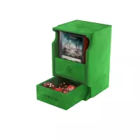 4. Gamegenic: Watchtower 100+ XL Convertible - Ekskluzywne Pudełko na Karty - Green