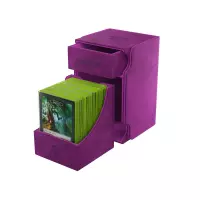 5. Gamegenic: Watchtower 100+ XL Convertible - Ekskluzywne Pudełko na Karty - Purple