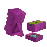 4. Gamegenic: Stronghold 200+ XL Convertible - Ekskluzywne Pudełko na Karty - Purple
